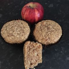 A picture of Eggless Apple muffins.