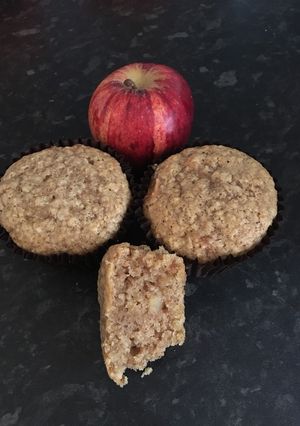 A picture of Eggless Apple muffins.