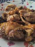 Pollo al vino tinto
