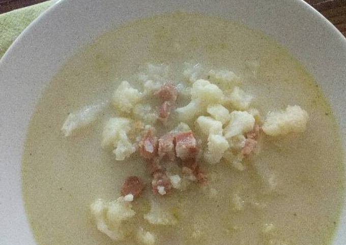 Sopa blanca de coliflor Receta de impua- Cookpad