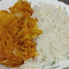 A picture of Rice with Cabbage #localfoodcontest_mombasa.