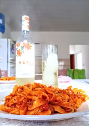 Una foto de Fideos caseros