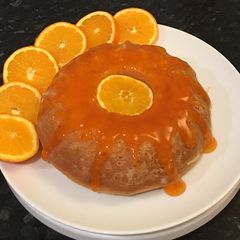 A picture of Eggless orange Cake.