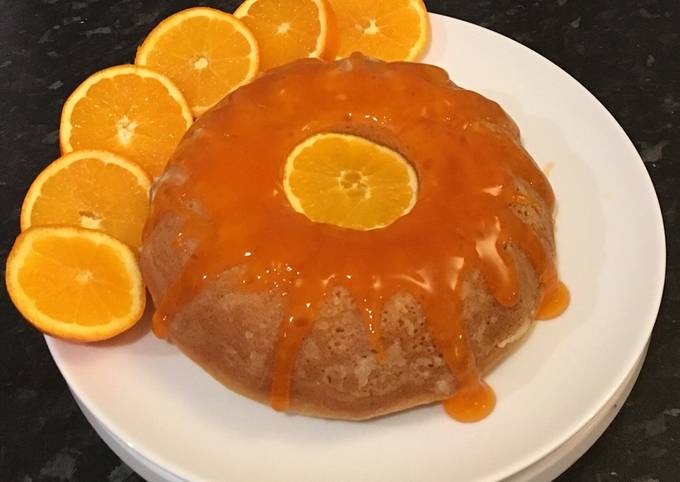 Eggless orange Cake