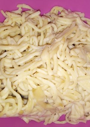 Una foto de Fideos tallarines caseros