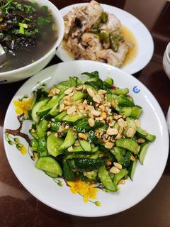Hình của món Gỏi dưa bao tử chua ngọt.