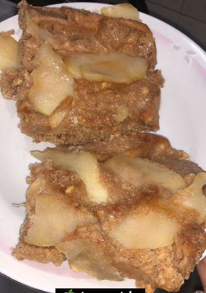 Una foto de Tarta integral invertida de manzana 🍏