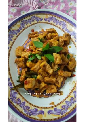 Foto resep Oseng Tahu pedas kemangi