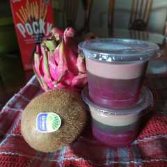 A picture of Agar-agar tiga warna kaya vit.C.