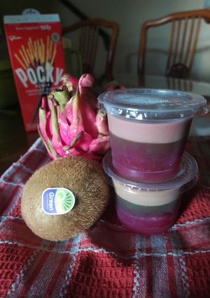 Foto resep Agar-agar tiga warna kaya vit.C