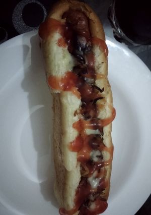 A picture of Hotdogs #stayathome.