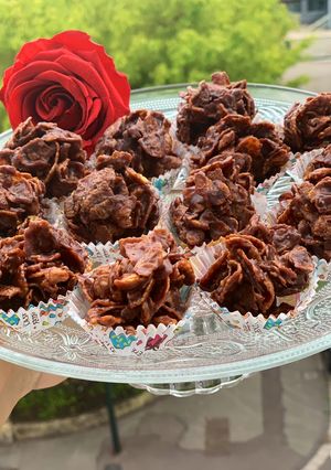 Une photo de Roses des sables chocolat au lait et fruits de la passion😋