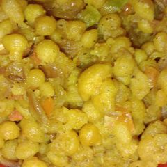 A picture of Pakodi sabzi.