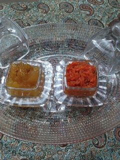 عکسی از دستور مربا هویج مربا سیب