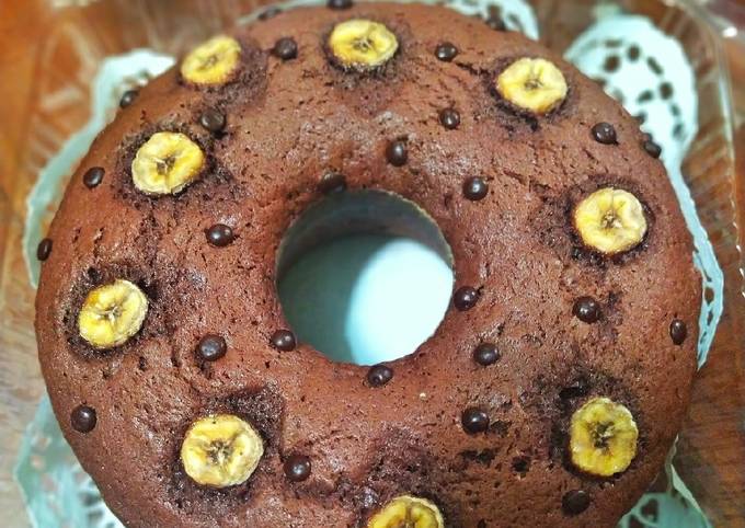 Recipe: Yummy Bolu Pisang Coklat, Empuk dan Lembut