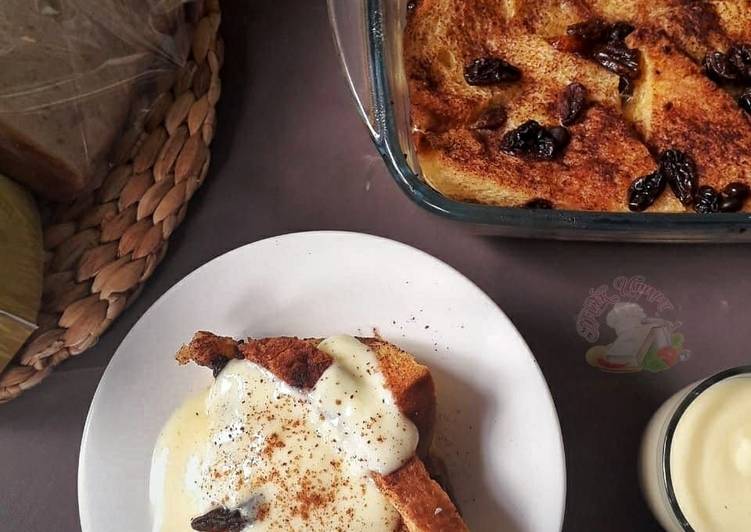 Resep Bread Pudding / Puding Roti yang Enak Banget