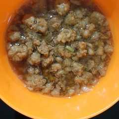 A picture of Babi Cincang Kecap.