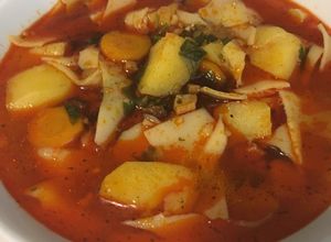 Lebbencsleves recept fotója