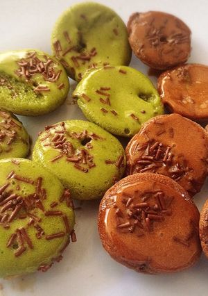 Foto resep Kue Cubit 2 rasa (matcha-coklat)