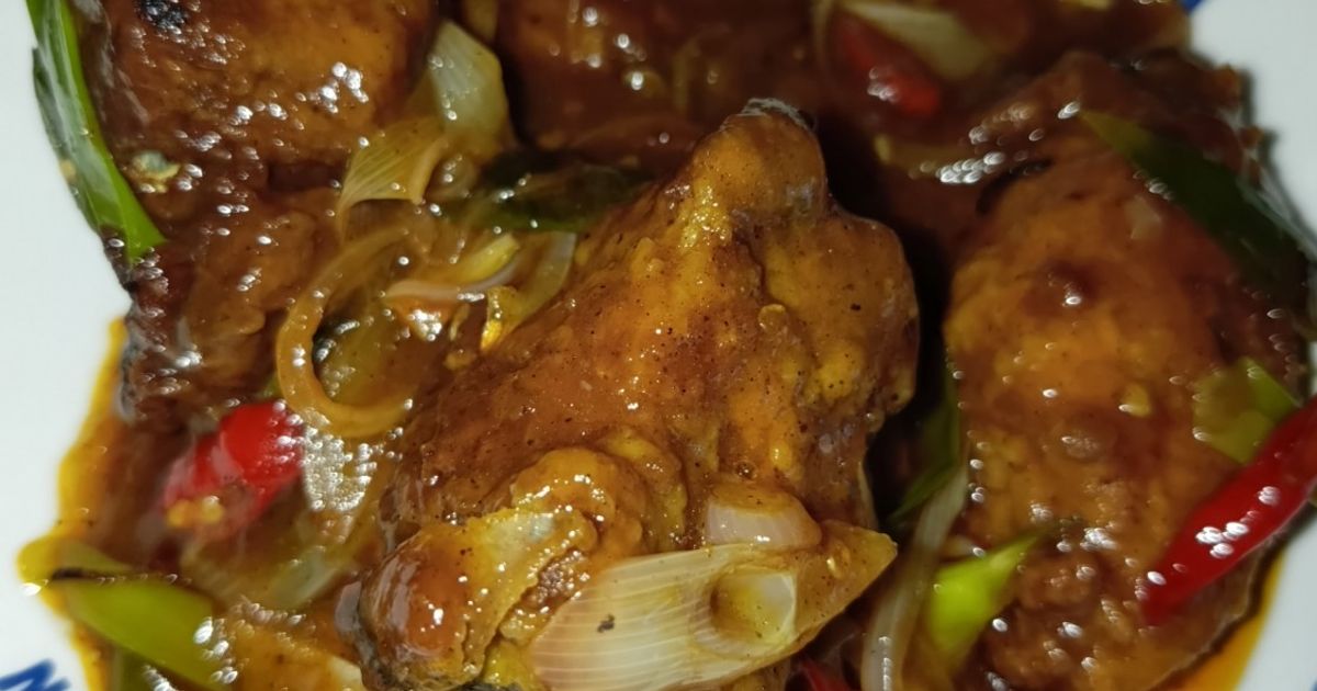 Ikan Tuna fillet goreng tepung asam manis