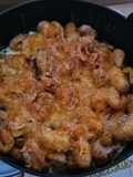 Ñoquis rápidos "carbonara" en airfryer