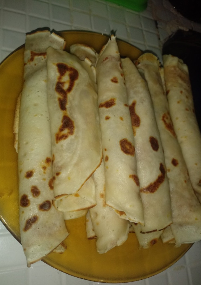 Una foto de Panqueques con Dulce de Leche 😍❤