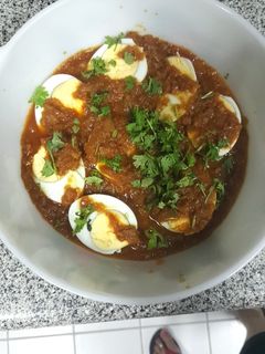 A picture of Egg Masala.