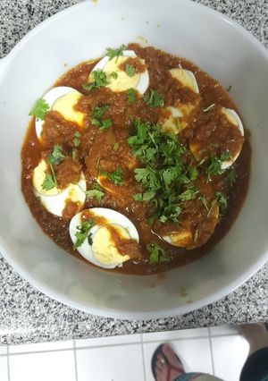 A picture of Egg Masala.