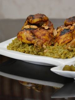 صورة لوصفة فريكه مع الدجاج المشوي