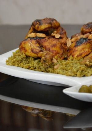 صورة لوصفة فريكه مع الدجاج المشوي