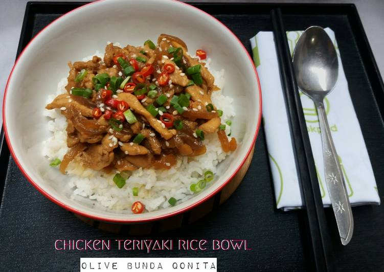 Bagaimana Menyiapkan Simple chicken teriyaki rice bowl, Lezat