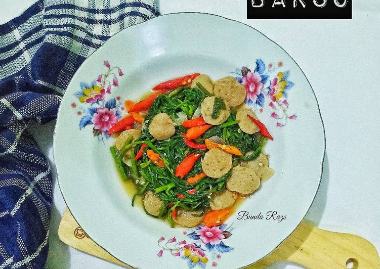 Tumis Kangkung Bakso