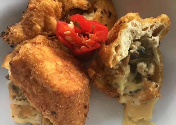 Langkah Mudah untuk Membuat Tahu Isi Ayam Jamur Mozarella, Menggugah Selera