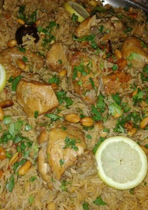 صورة لوصفة كبسة الدجاج