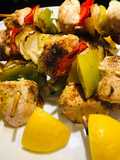 Quick Grilled Lemon Chicken Kabobs