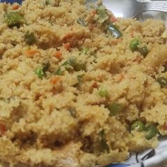 A picture of 25 mintues breakfast Jhal Sooji (semolina).