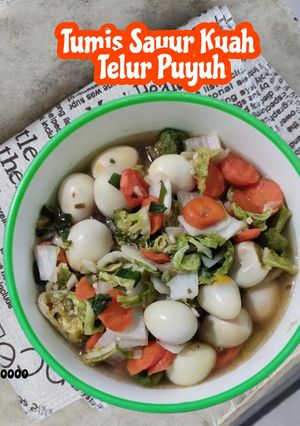 Foto resep #806. Tumis Sayur Kuah Telur Puyuh