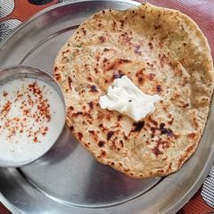 Multigrain Aloo paratha A picture of Multigrain Aloo paratha.