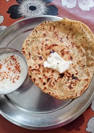 A picture of Multigrain Aloo paratha.