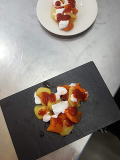 Una foto de Chips de boniato y patata
