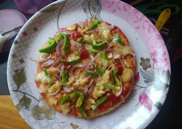 Recipe of Perfect Rava pizza