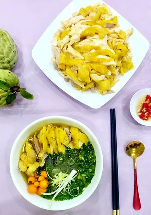 Hình của món Miến gà.