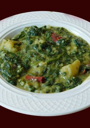 A picture of Spinach Keerai koottu.