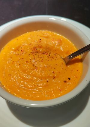 Une photo de Soupe carottes curry Kiri