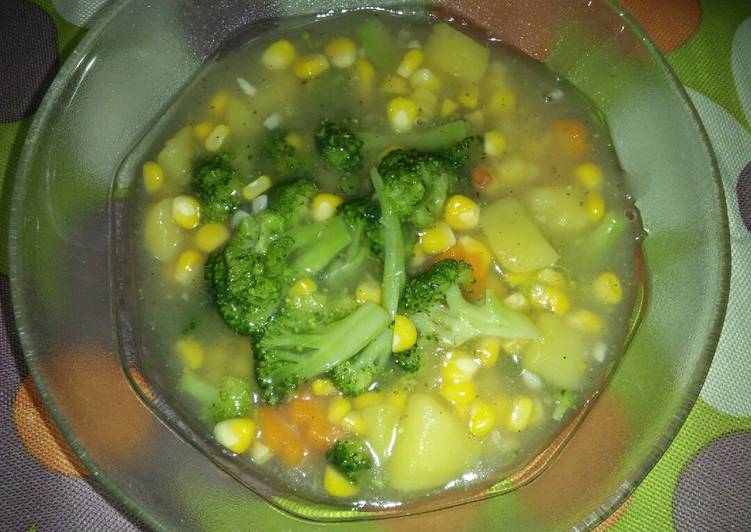 Recipe: Yummy Soup jagung brokoli kental