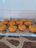 Muffins salado de zucchini y zahorias con cebolla