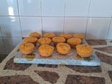 Muffins salado de zucchini y zahorias con cebolla