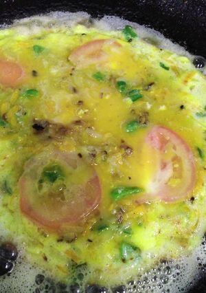 صورة لوصفة اومليت البيض بالبطاطا 🍳🥚🌹