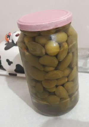 عکسی از دستور ترشی چاقاله بادام