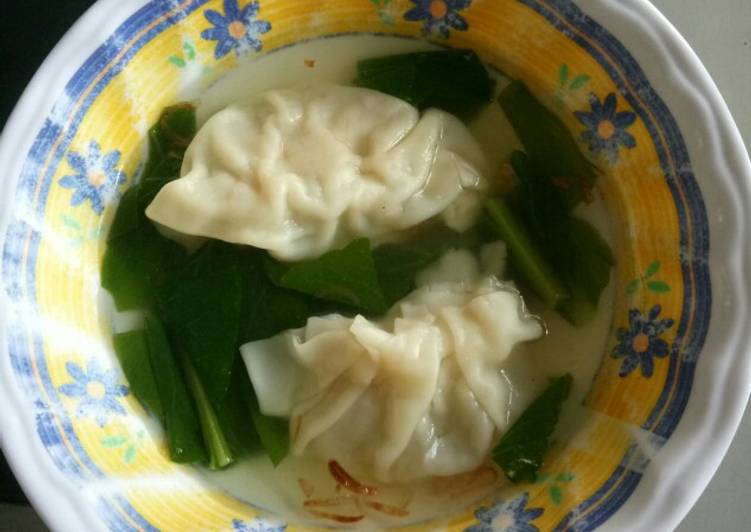 Resep Sup Chicken Gyoza Anti Gagal